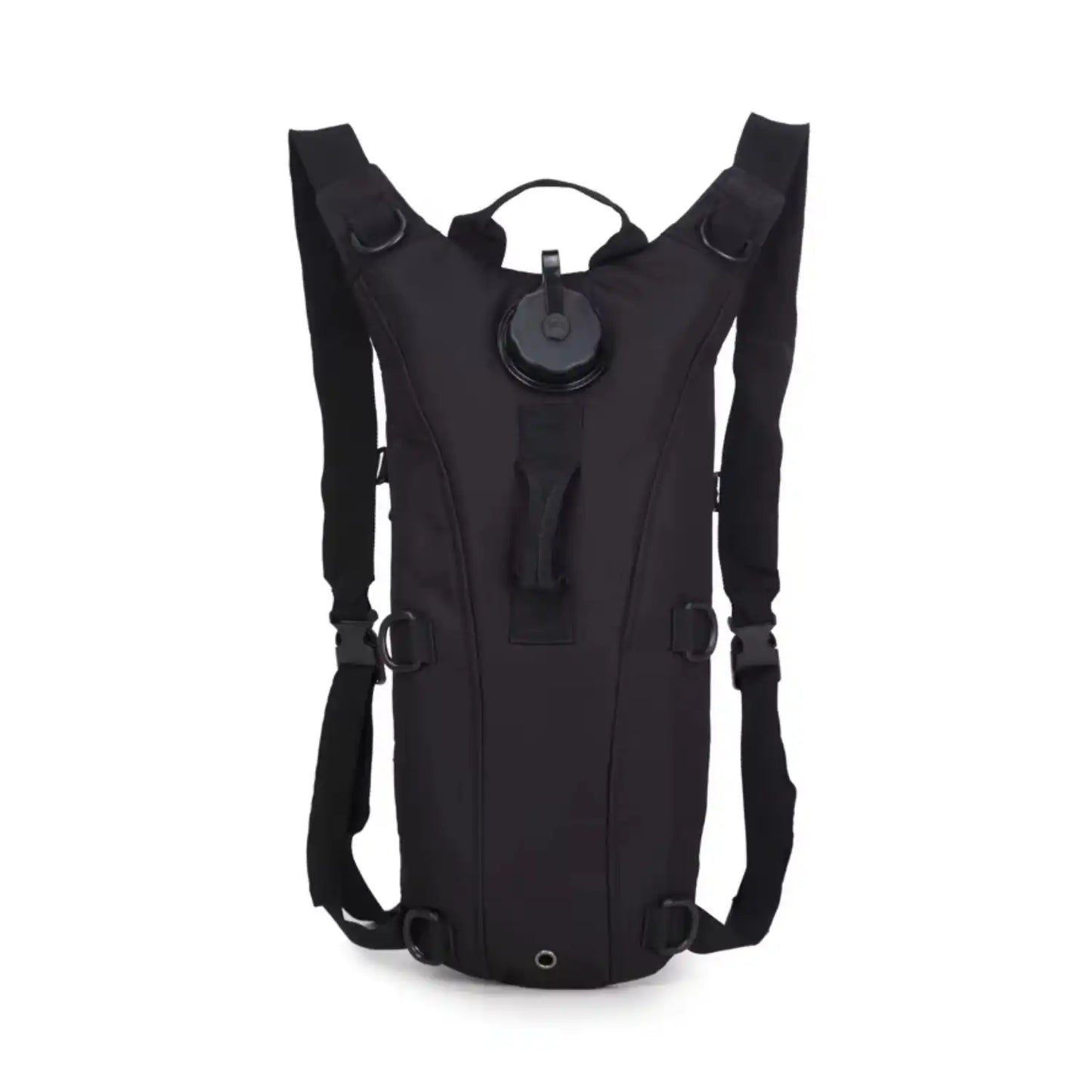 3 Liter Hydration Backpack Water Bag For Hiking, Camping, Cycling, Running - Black