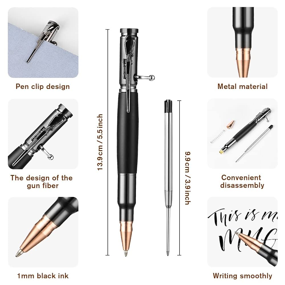 Metal Tactical Pen - Black