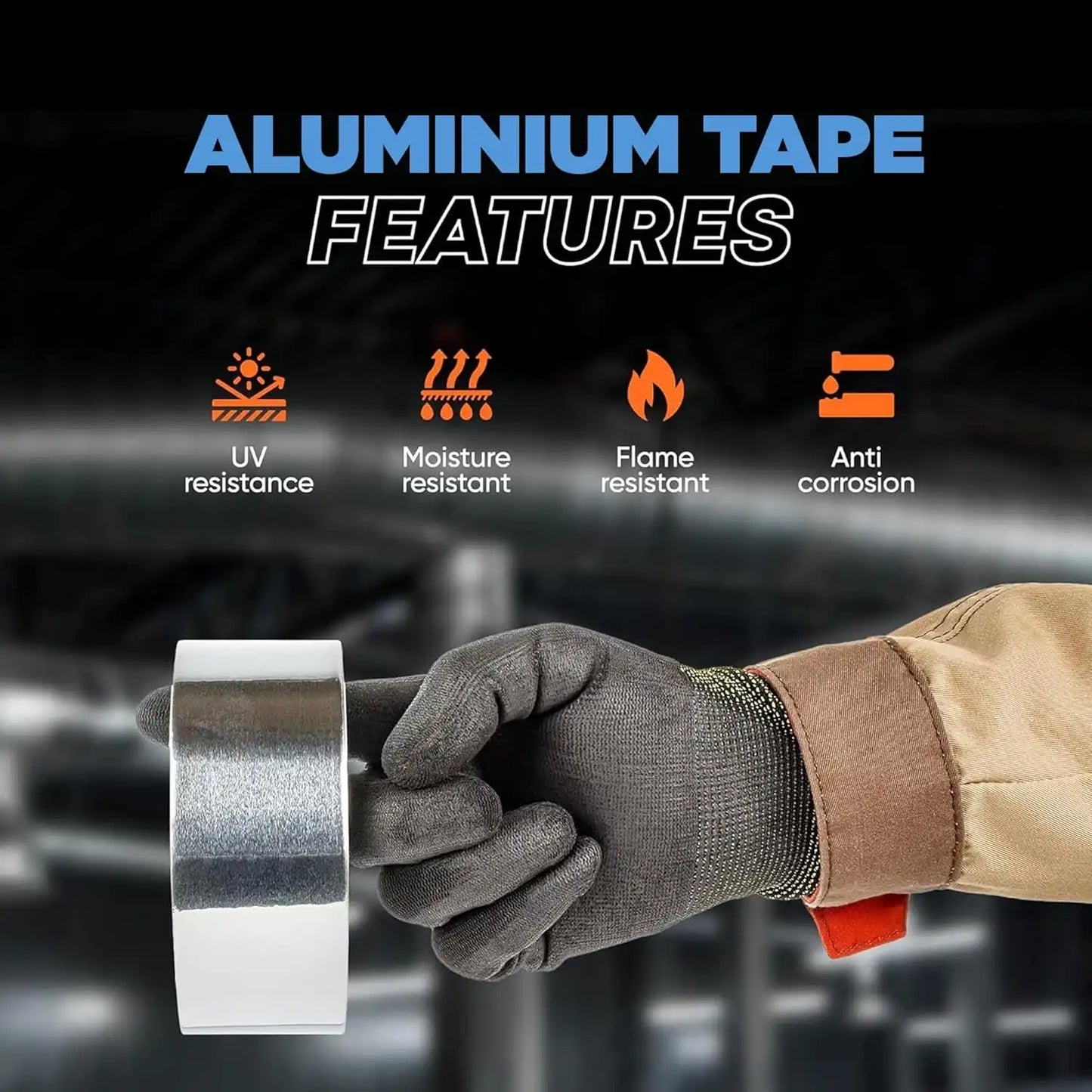 Aluminum Foil Silver Gaffer Cloth Tape 46mm x 36m