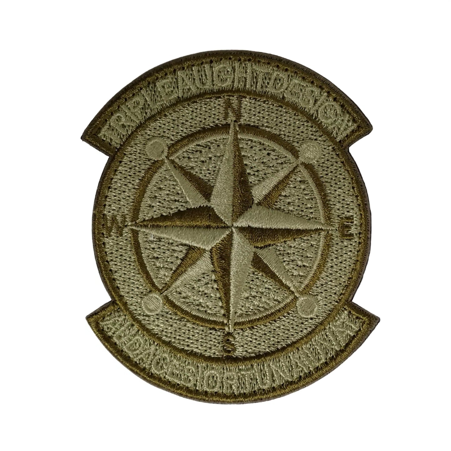 Compass Embroidered Patch - Hook and Loop