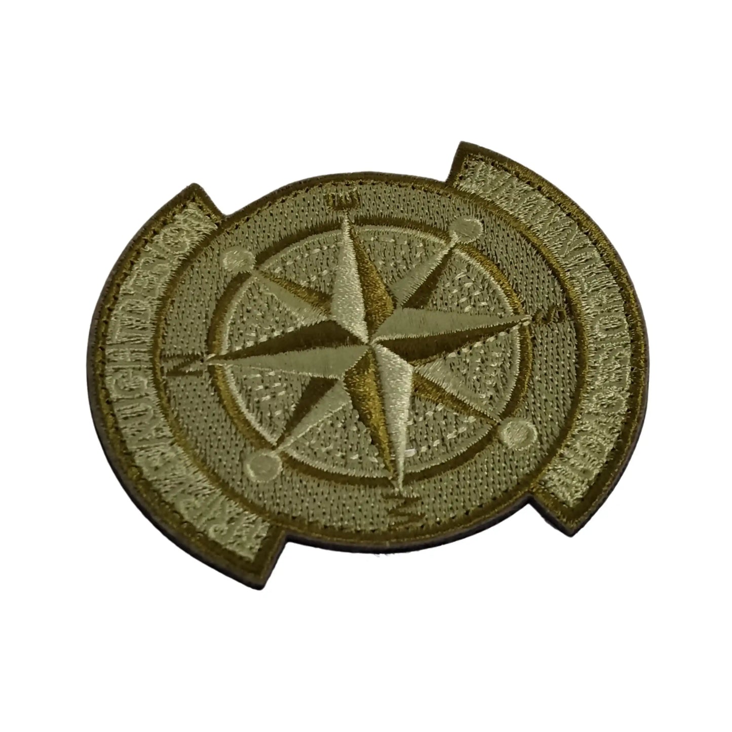 Compass Embroidered Tactical Morale Patch - Hook and Loop