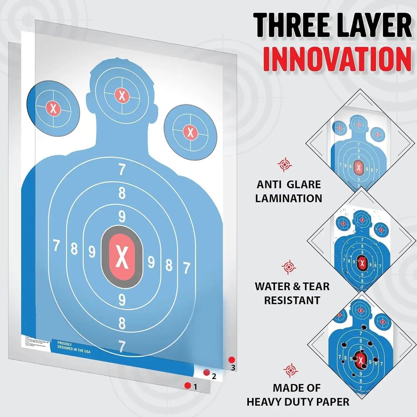 Indoors & Outdoor Shooting Range Targets Paper