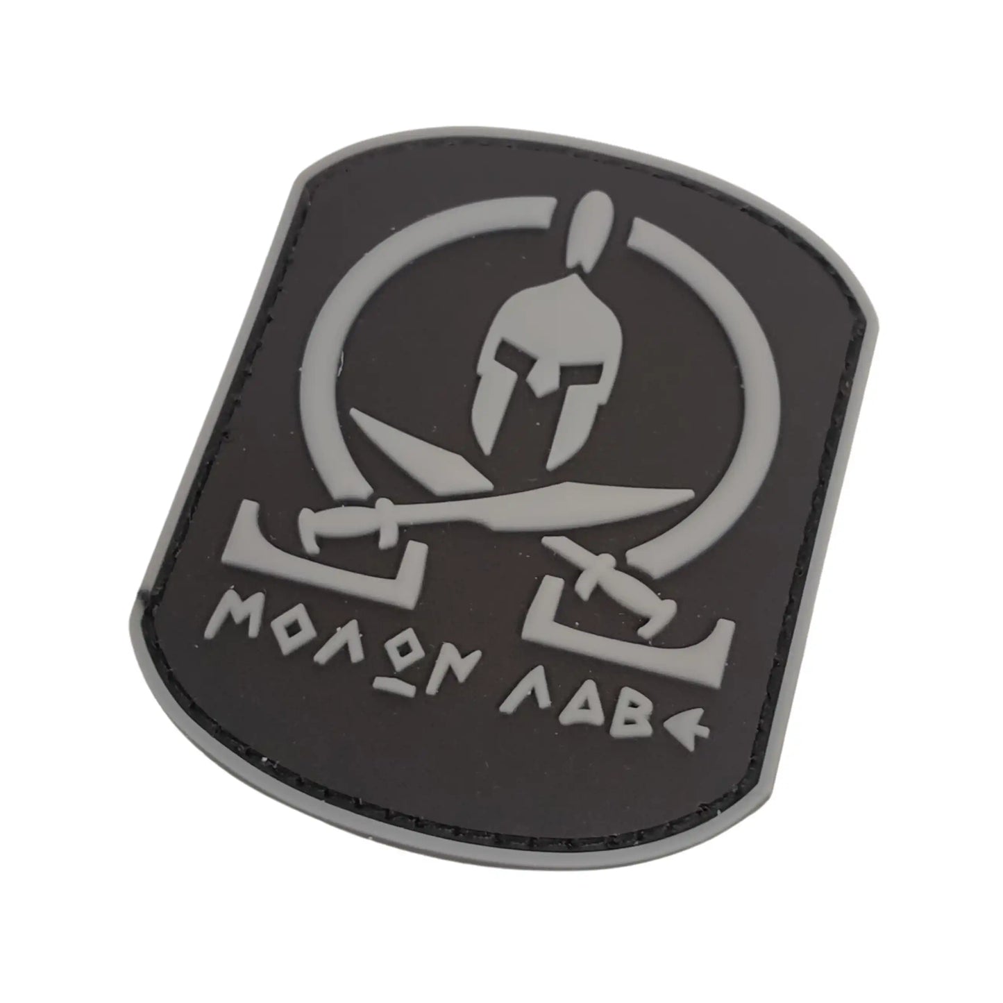 Molon Labe PVC Rubber Tactical Morale Patch - Gray
