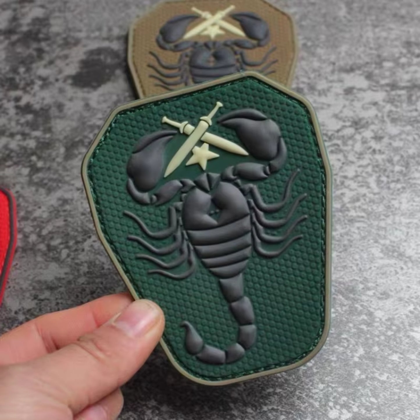 Scorpion Tactical Morale Patches Army Green Color