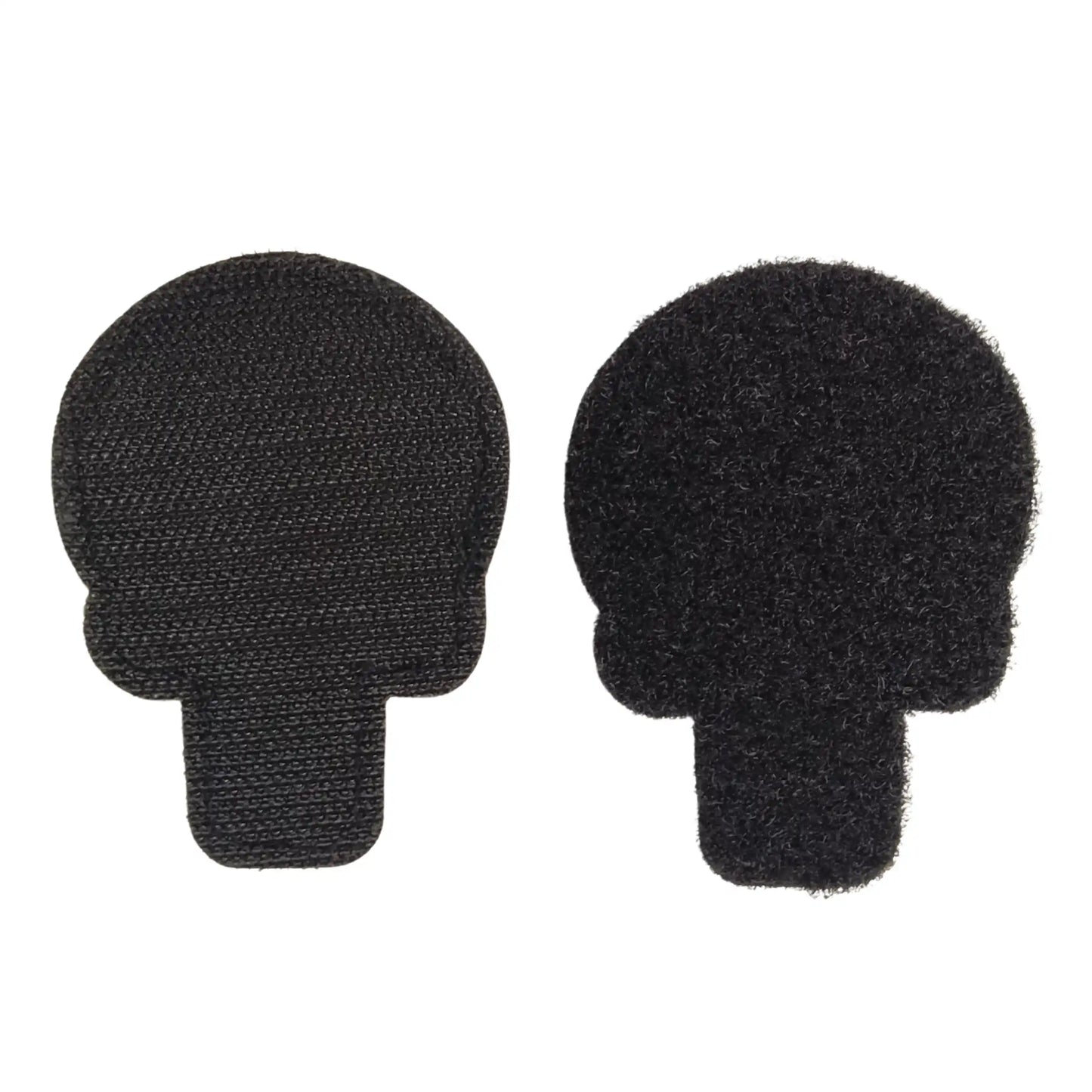 Skull Embroidered Tactical Morale Patch - Black