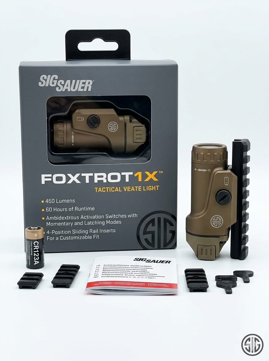 SIG SAUER FOXTROT1X Tactical Light Super bright 450 Lumens