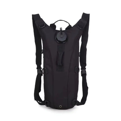 3 Liter Hydration Backpack Water Bag For Hiking, Camping, Cycling, Running - Black