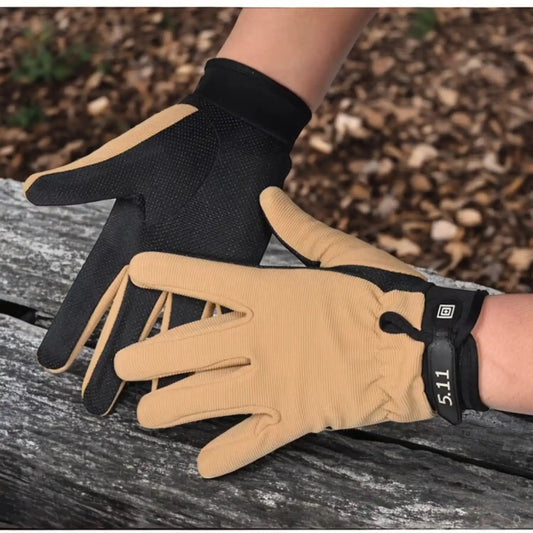 5.11 Tactical Gloves Unisex for Hunting, Hiking, and Outdoor Activities- Tan