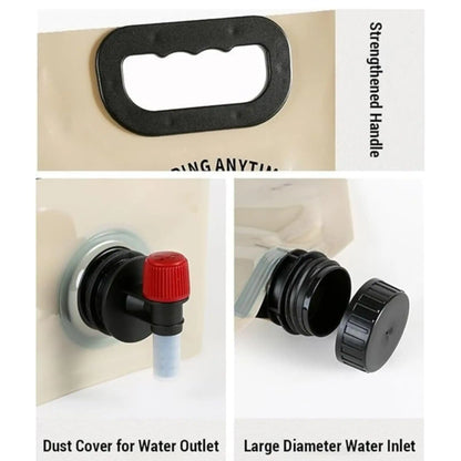 8 Liter Folding Water Storage Bag Pouch for Cycling, Picnic, Outdoor Camping