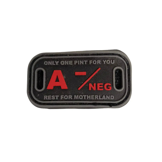 A- Negative Blood Group Tactical Morale Patch