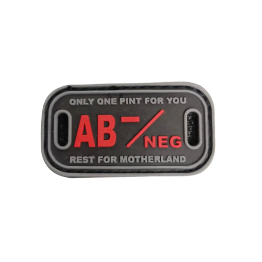 AB- Negative Blood Group Tactical Morale Patch