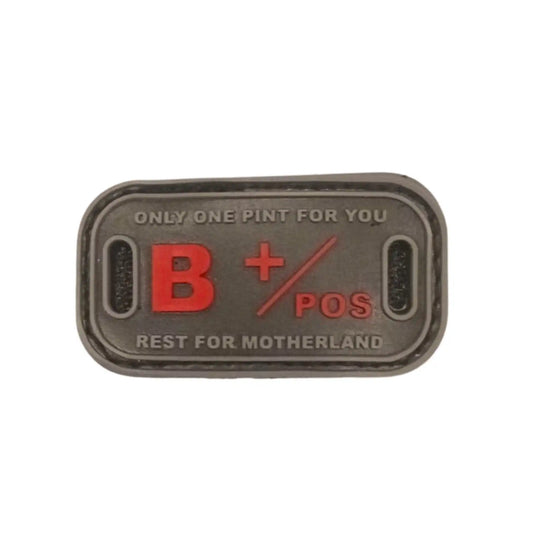 B+ Positive Blood Group Tactical Morale Patch