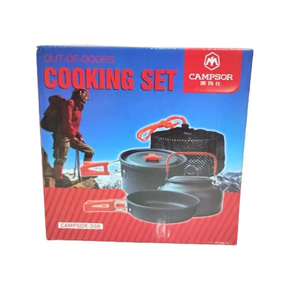 Campsor-308 Aluminum Outdoor Camping Cooking Set