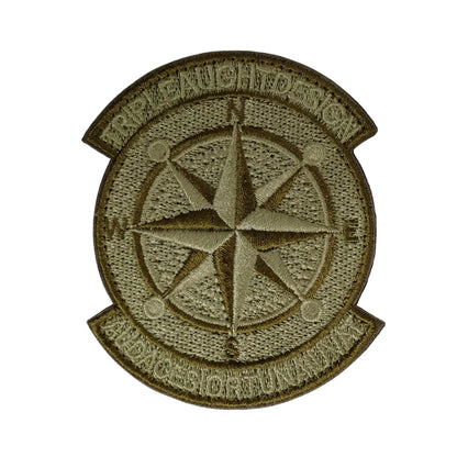 Compass Embroidered Patch - Hook and Loop
