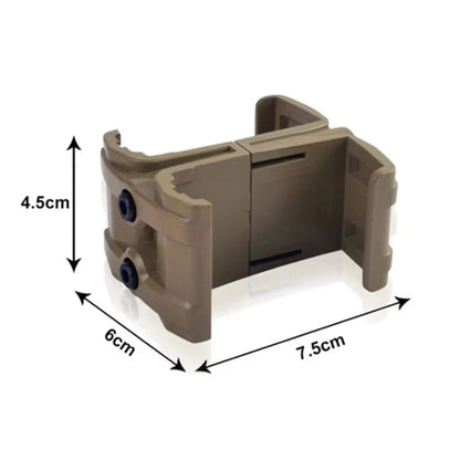 Dual Magazine Multifunction Coupler Polyester Clip