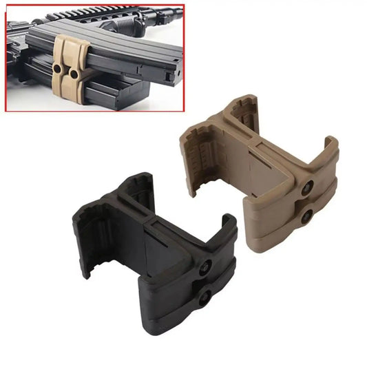 Gun Rifle Dual Magazine Coupler Polyester Clip Connector for AR15 M4 MAG59 Airsoft Mag