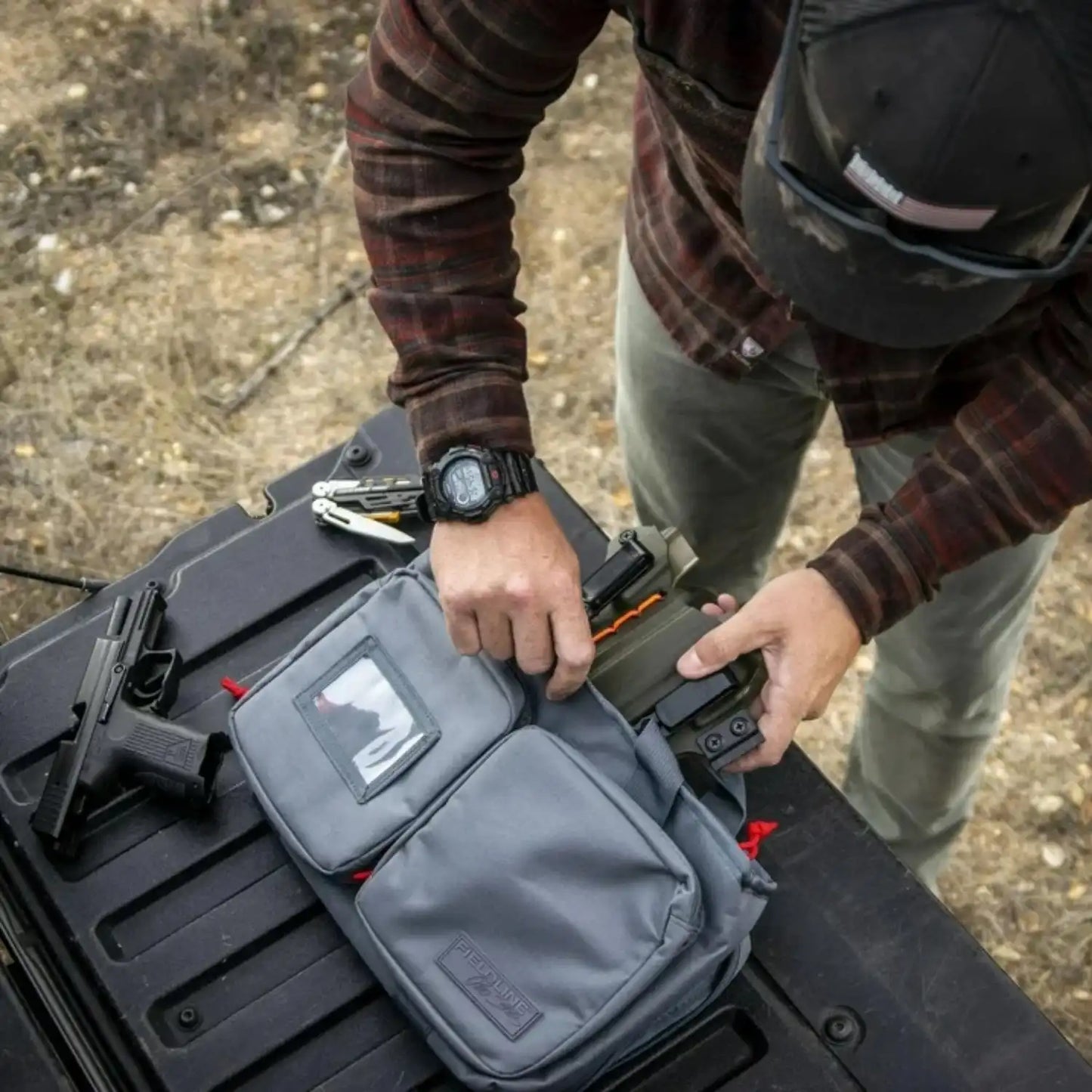 Fieldline Pro Series 10 Ltr Shooters Bag - Gray