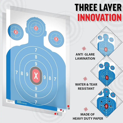  Indoors & Outdoor Shooting Range Targets Paper