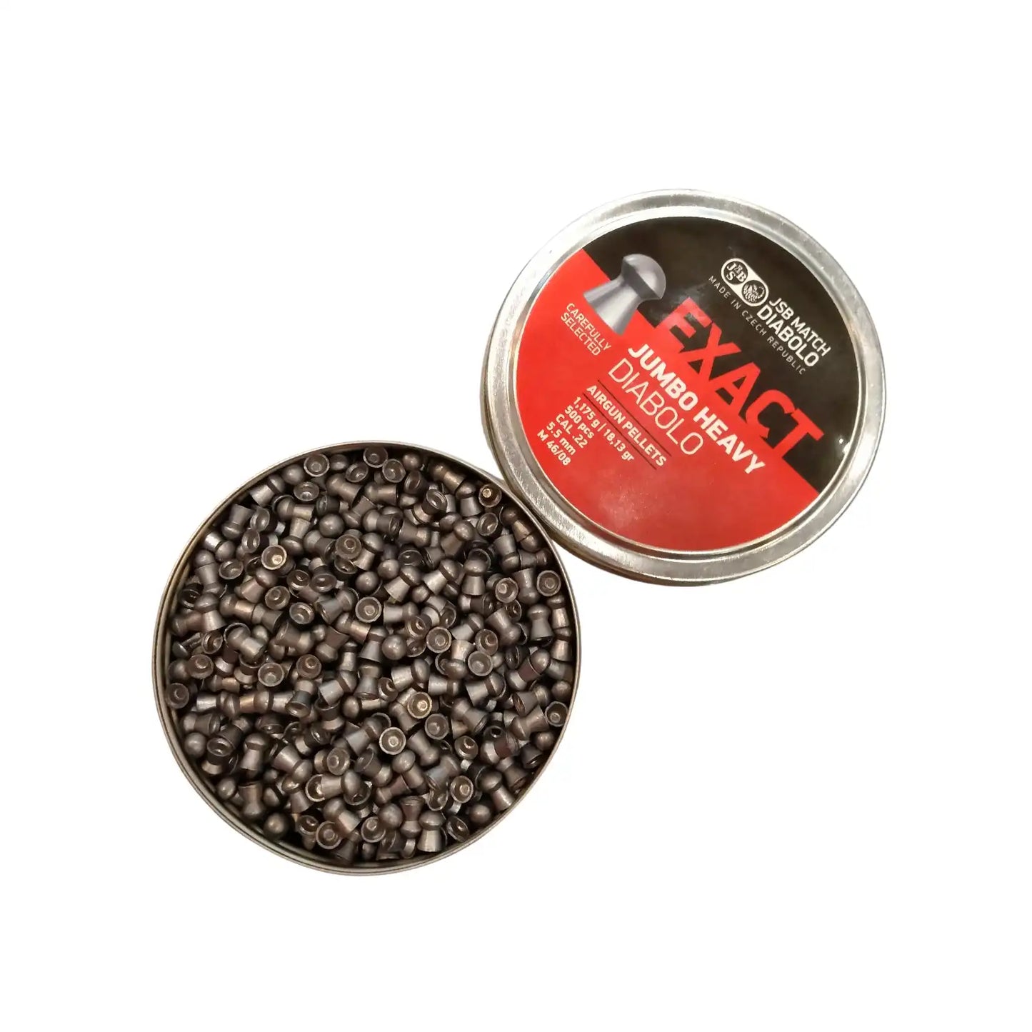 JSB Diabolo Exact Jumbo Heavy Round Head Pellets 5.5mm - 500 pcs