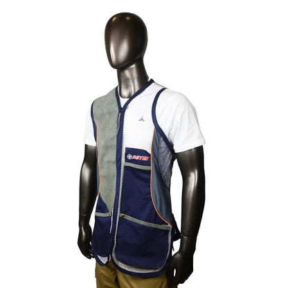 
Shooting Vest Blue and White 
