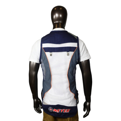 Meyer Men Mesh Shooting Vest Blue and White