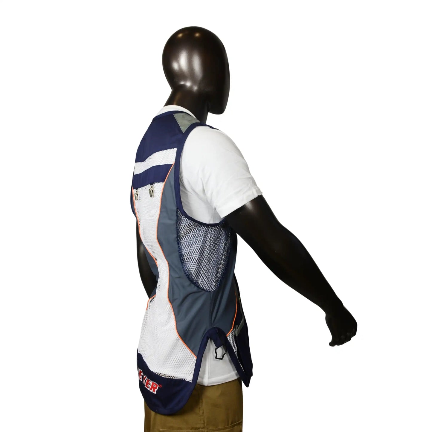 Meyer Men Mesh Shooting Vest Blue and White