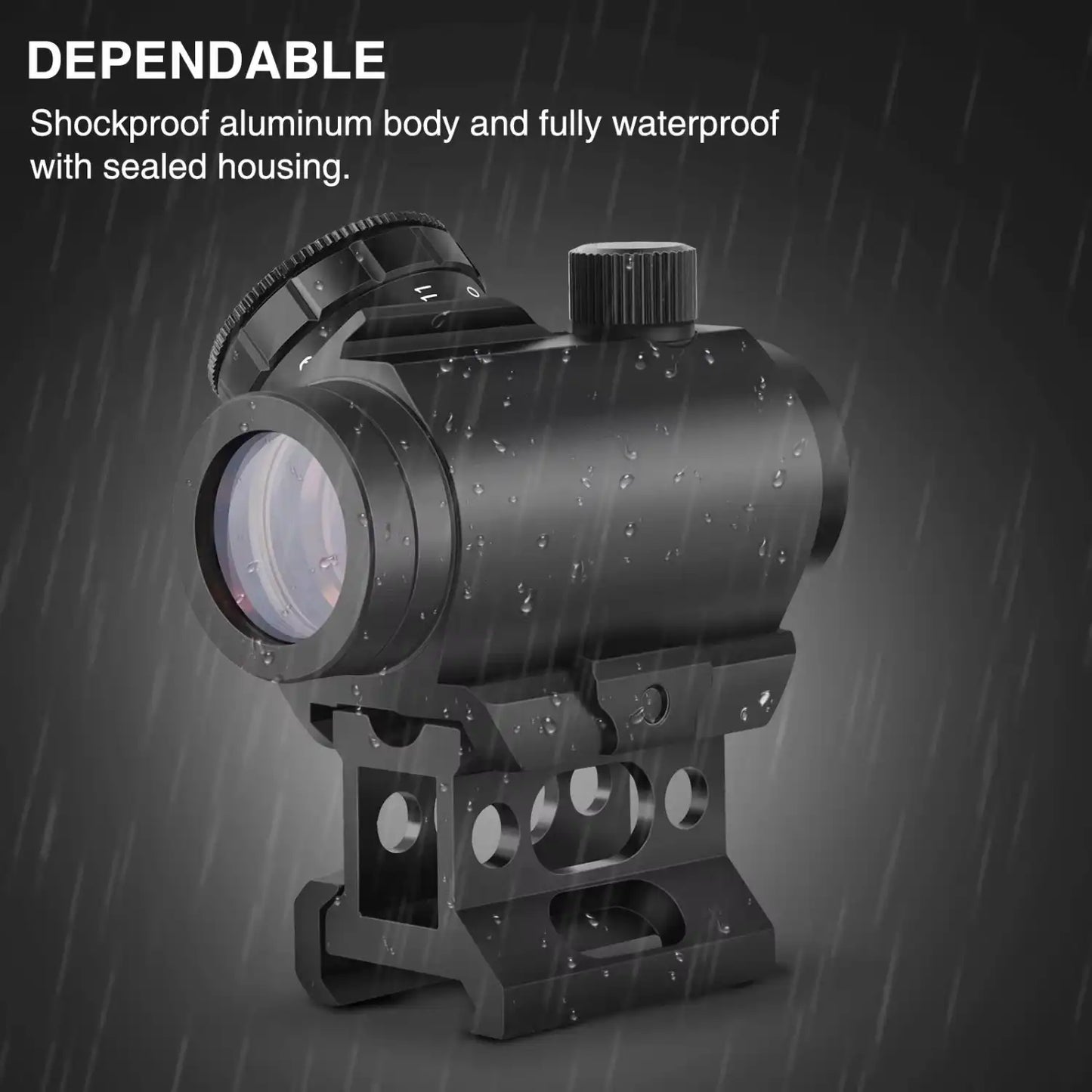 2MOA Red Dot Sight 1x25mm Dot Sight Red Dot Scope