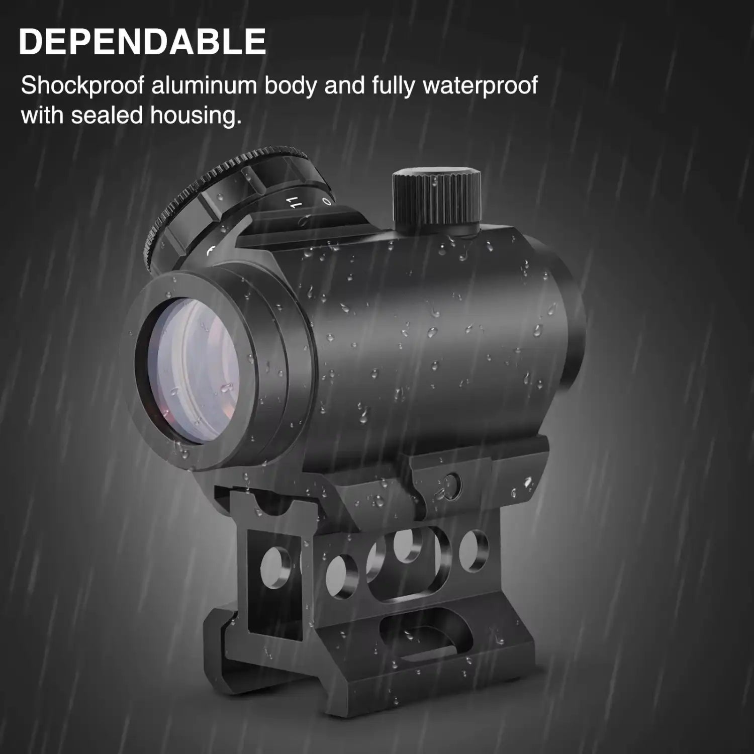 2MOA Red Dot Sight 1x25mm Dot Sight Red Dot Scope