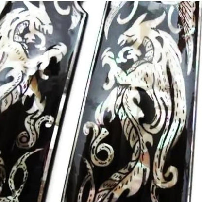 Mother of Pearl Inlay 1911 Grips - Black Devil
