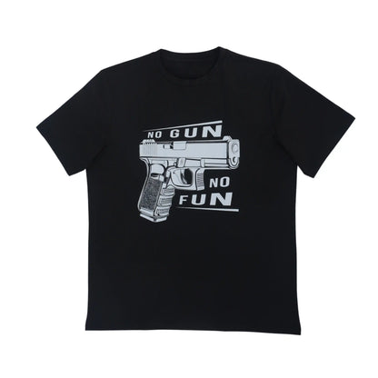 No Gun No Fun T-Shirt Black