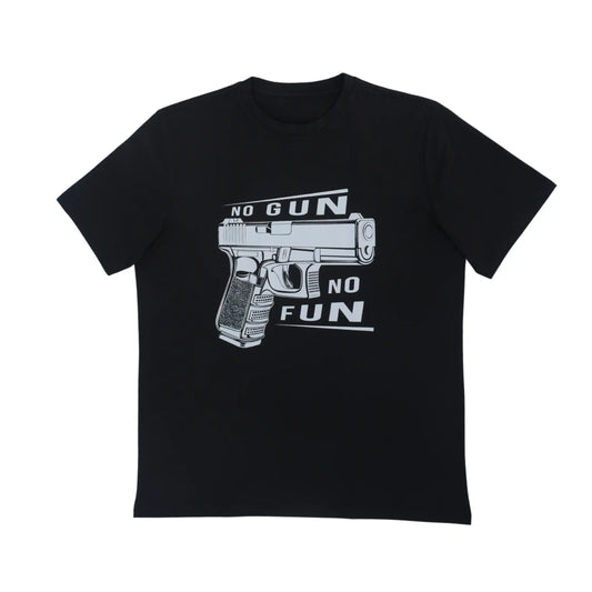 No Gun No Fun T-Shirt Black
