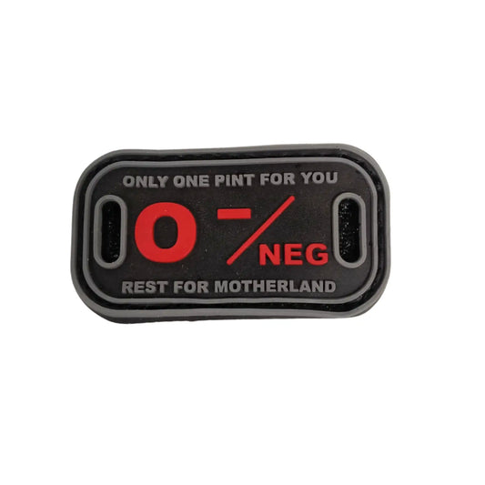 O- Negative Blood Group Tactical Morale Patch