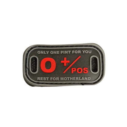 O+ Positive Blood Group Tactical Morale Patch