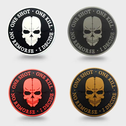 One Shot One Kill Sniper PVC Morale Patches
