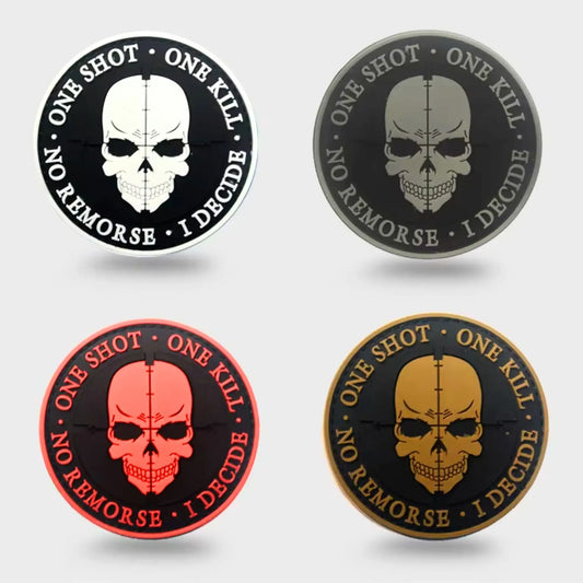 One Shot One Kill Sniper PVC Morale Patches