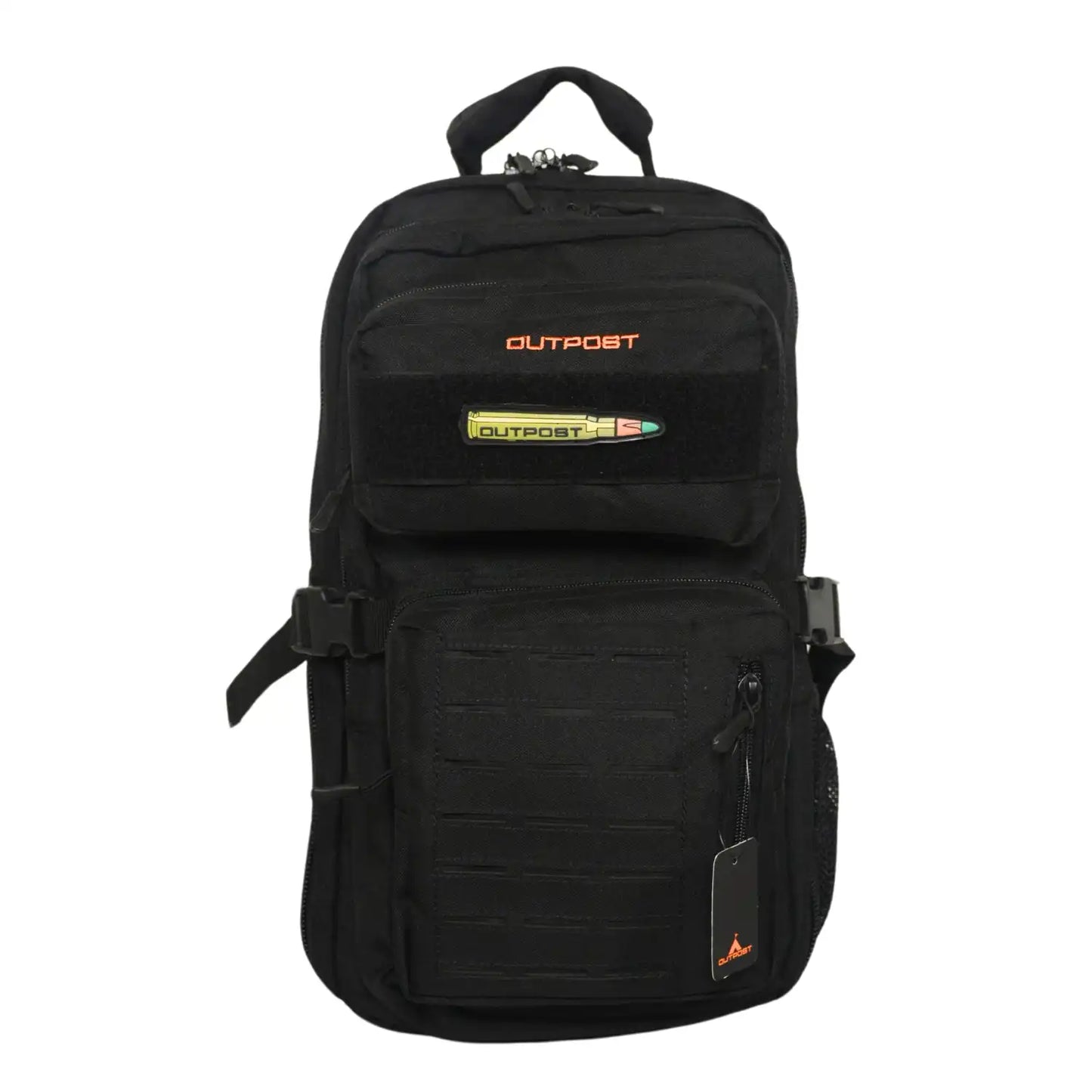 Outpost Travel Gear Tactical Backpack - Black