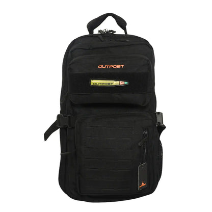 Outpost Travel Gear Tactical Backpack - Black