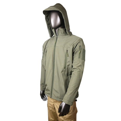 Outpost Soft Shell Tactical Army Green Jacket full sleeve