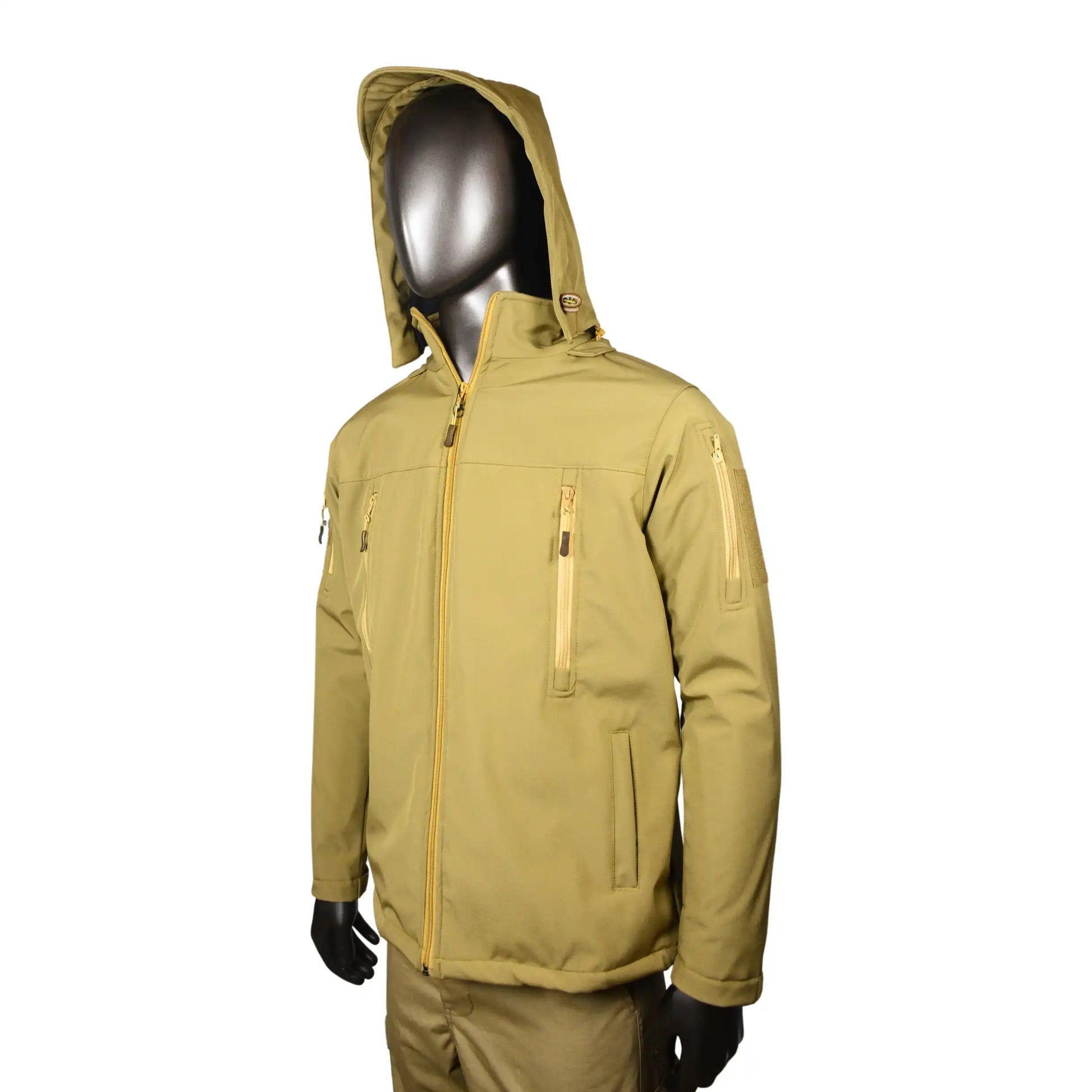 Outpost Soft Shell Tactical Full Sleeve Jacket with Cap