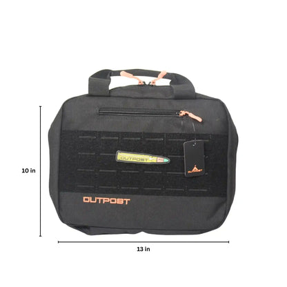 Outpost Tactical Double Pistol Case Black Color