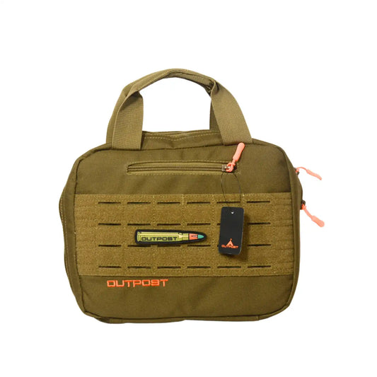 Outpost Tactical Double Pistol Case Tan Color