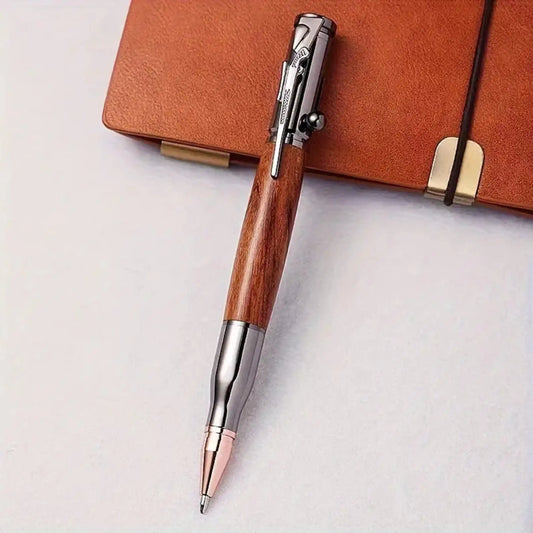 Personalized Metal Gun-Shaped Retractable Ballpoint Pen