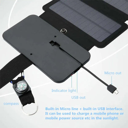 Portable Foldable 4 Panel Solar Charger