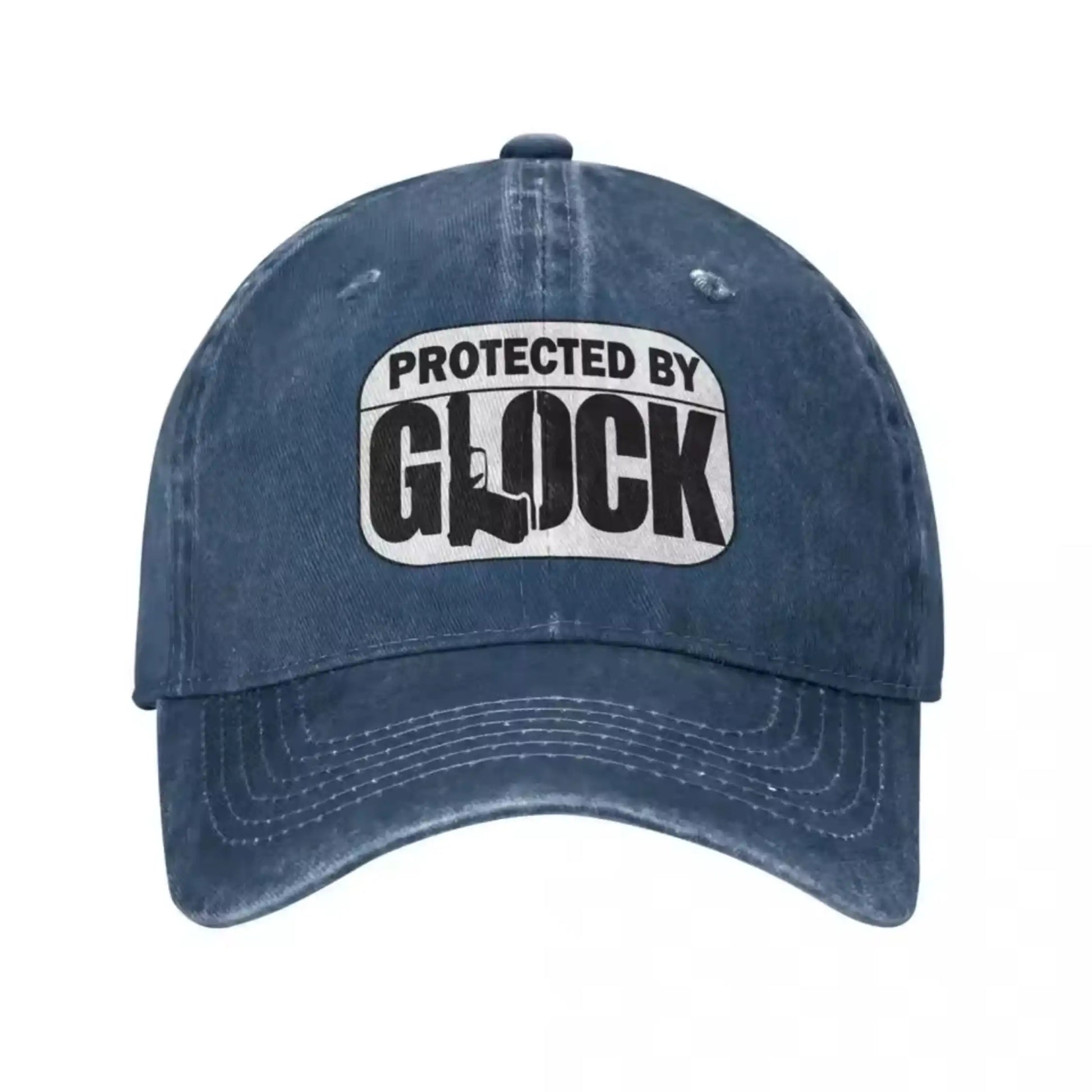 Protected By Glock Tactical Army Caps Blue
