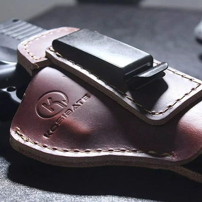 Right Handed Brown Leather Concealed Carry Holster