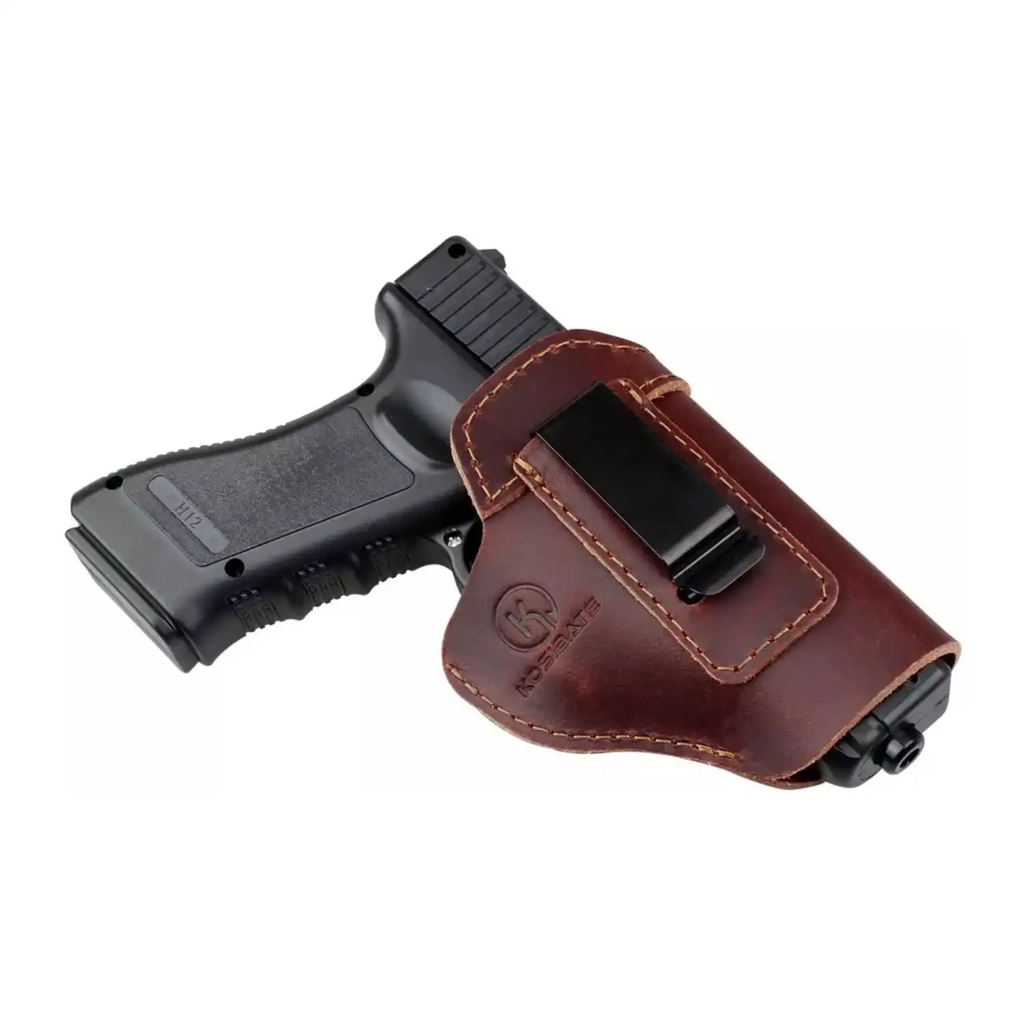 Right Handed Brown Leather Concealed Carry  Pistol Holster