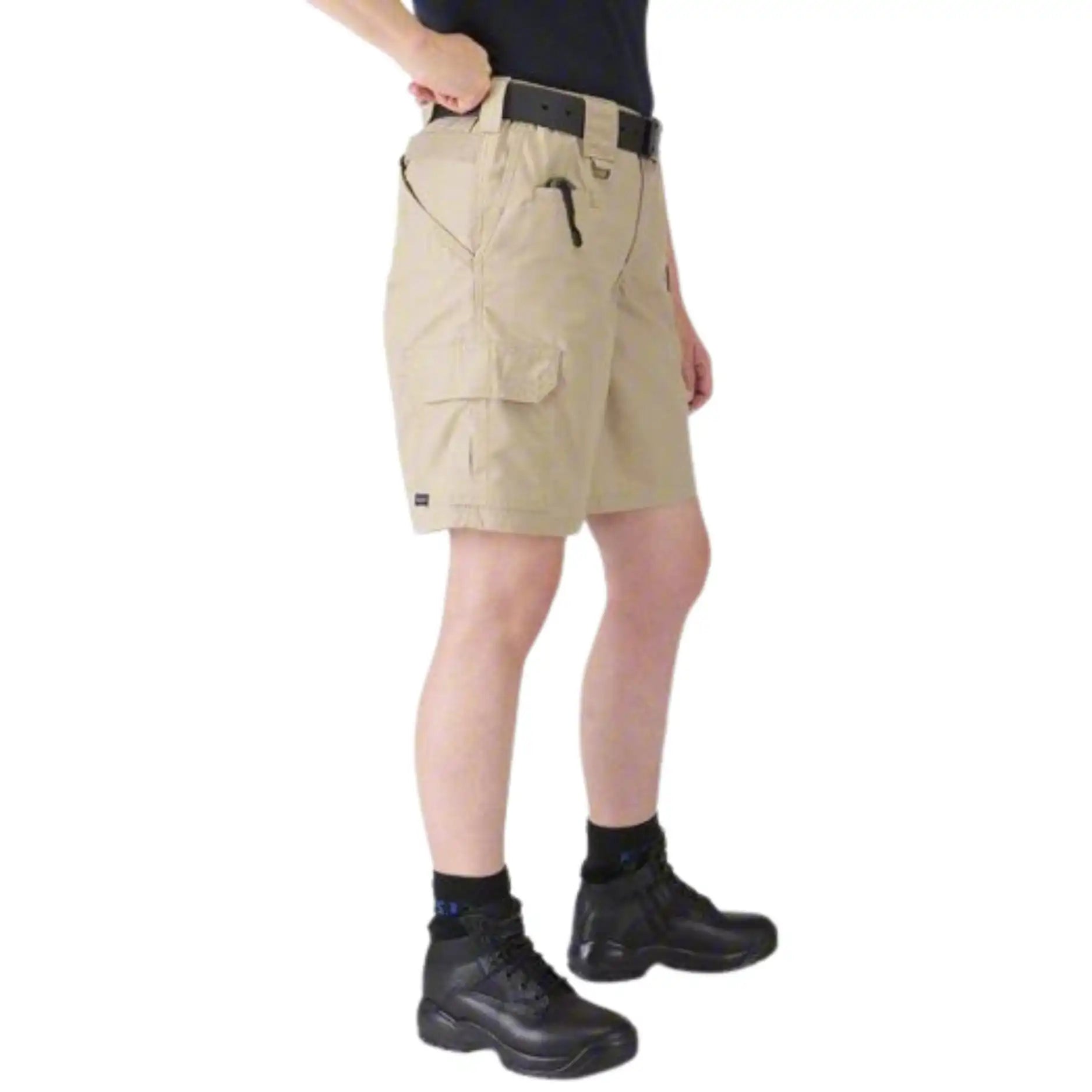 5.11 TACTICAL Taclite Shorts: 18, 18 Fits Waist Size, TDU Khaki, Poly/Cotton Ripstop