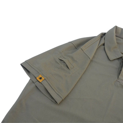 Tactical Conifer Green Polo Shirt with Sleeves Pockets
