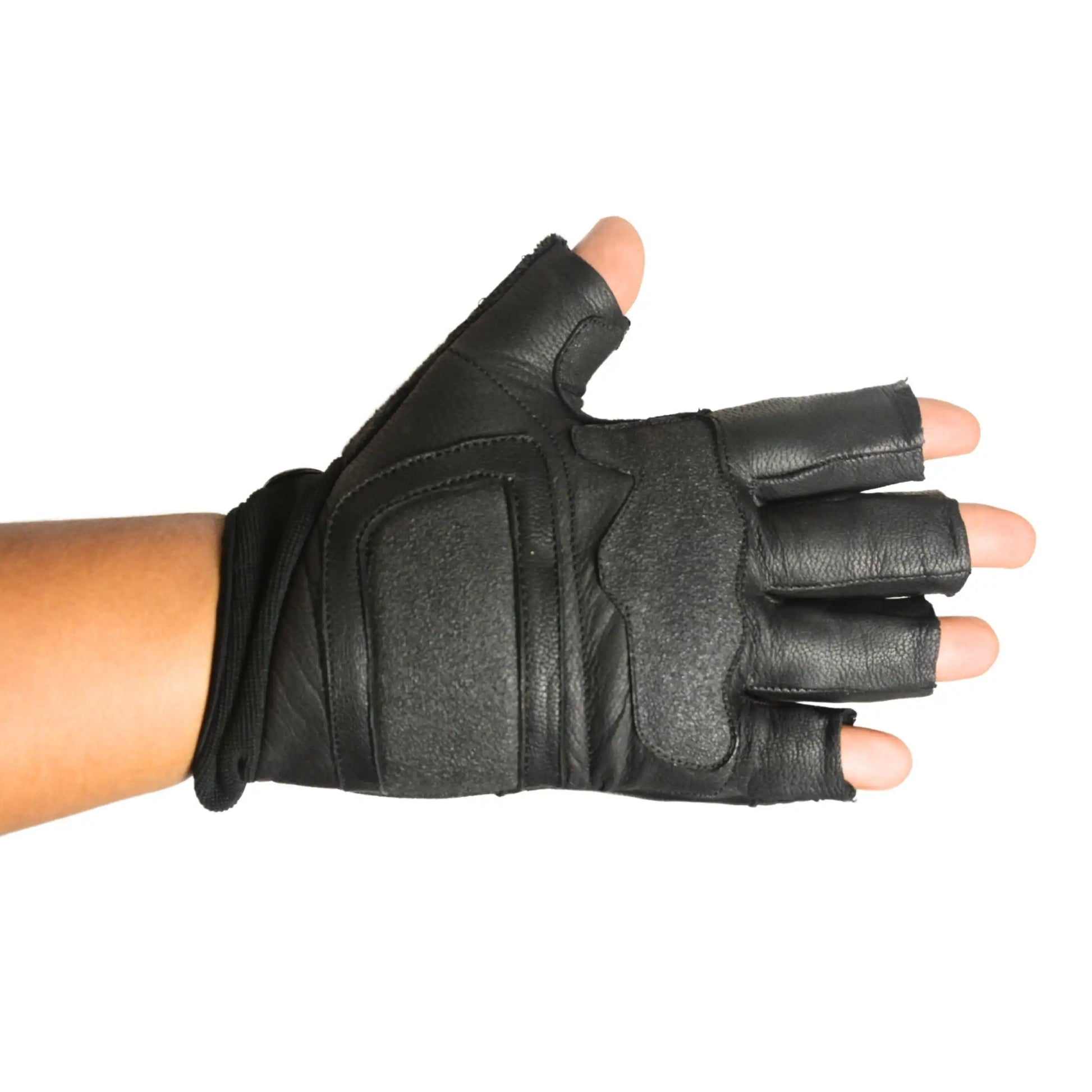 Tactical Protective Shooting Half Finger Gloves - Black Color
