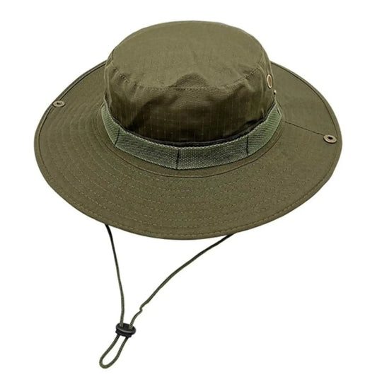 Tactical Summer Outdoor Washed Bucket Hat - Green